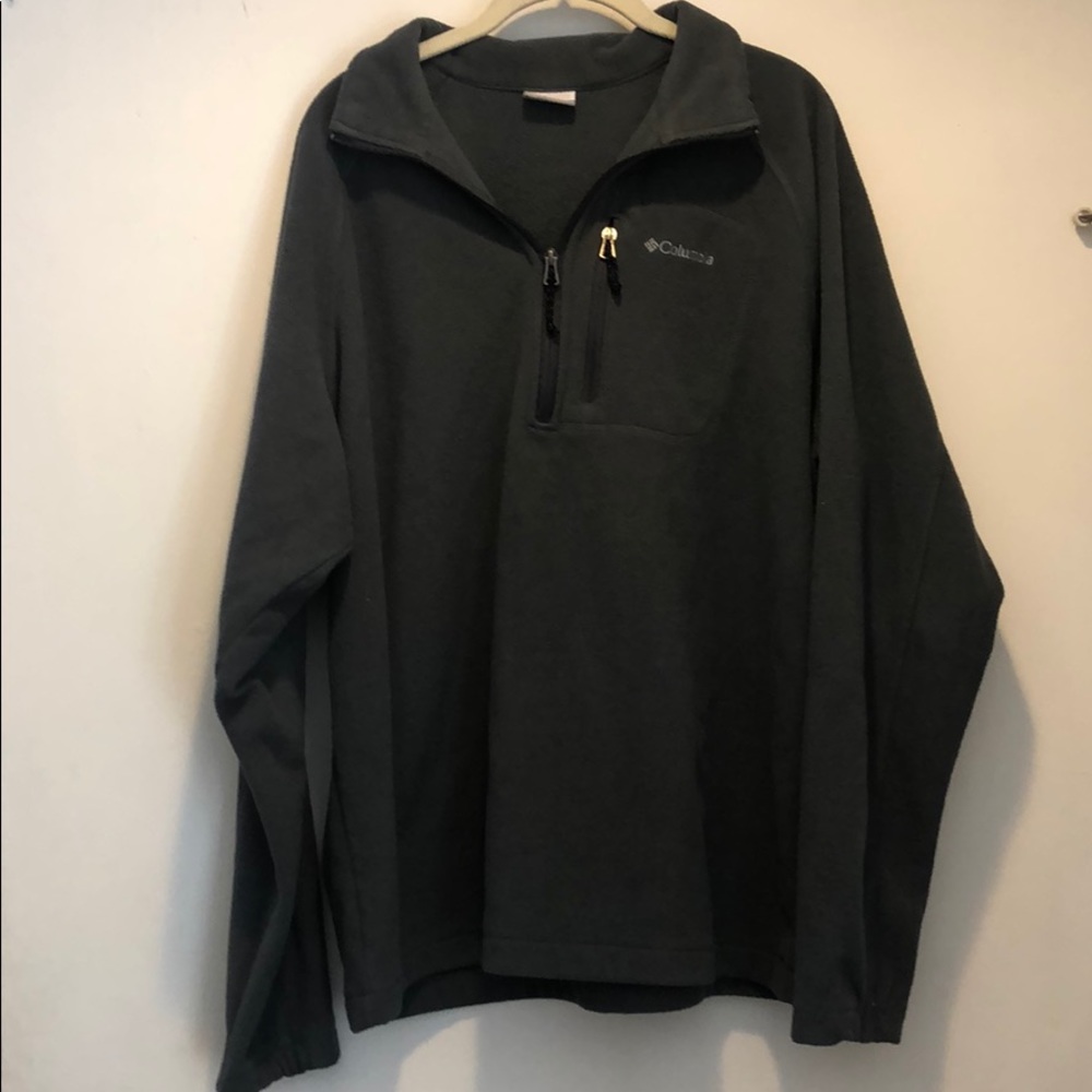 Blue-Grey Columbia 1/4 Zip Fleece Pullover